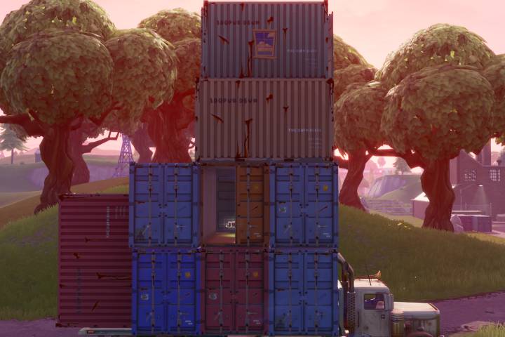 Fortnite : Fouiller des coffres dans des conteneurs avec fenêtre, défi Prestige Plomb et Peinture, saison 10